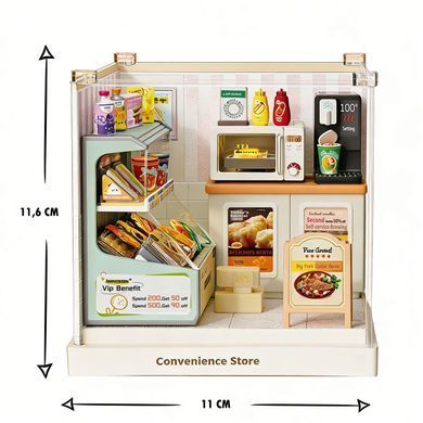 Конструктор-румбокс Круглосуточный магазин Super Gigimini Dreamy Mini House 8033