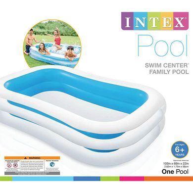 Надувний басейн Swim Center Family Pool Intex 56483, 262 x 175 x 56 см.
