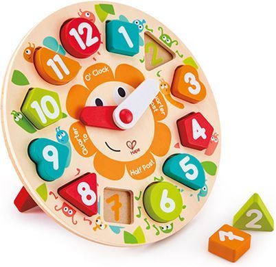 Дерев'яний пазл-сортер Годинник Chunky Clock Puzzle Hape E1622