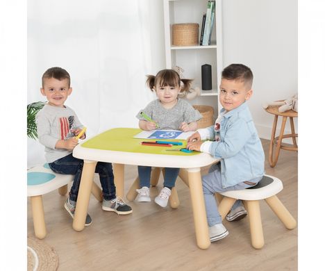 Пластиковый детский стол (до 70 кг) Kid Table Smoby 880405 салатовый