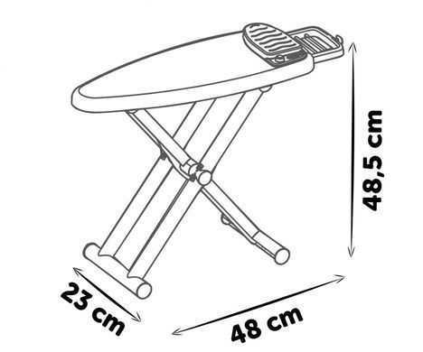 Ігровий набір прасувальна дошка з паровою праскою Tefal Ironing Board Smoby 7600330125