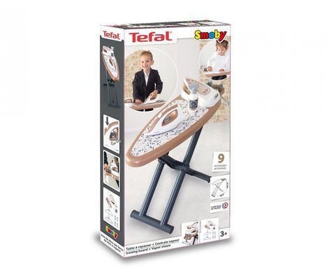 Ігровий набір прасувальна дошка з паровою праскою Tefal Ironing Board Smoby 7600330125
