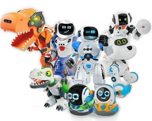 Уценка Роботизированная игрушка-конструктор STEM Дино Рекс Xtrem Bots Rex the Dinobot BlueRocket XT3803086