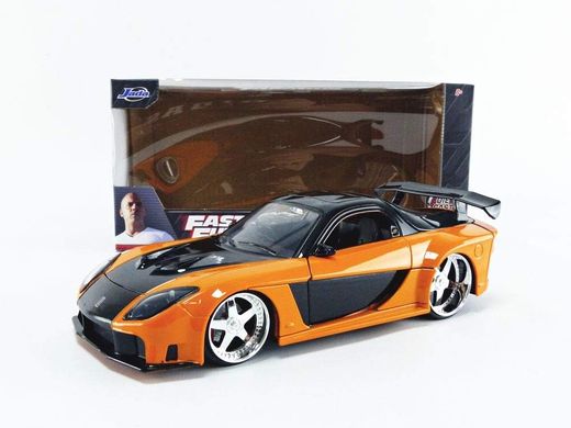 Колекційна металева машинка 1:24 Han's Mazda RX-7 Fast & Furious Tokyo Drift Jada Toys 253203058