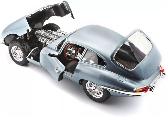 Металева автомодель Jaguar E-Type Coupe (1961) Bburago 18-12044 у масштабі 1/18