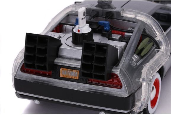 Металева машина 1989 DeLorean DMC-12 Машина часу 1:24 Назад у майбутнє 3 Jada Toys 253255027 зі світлом