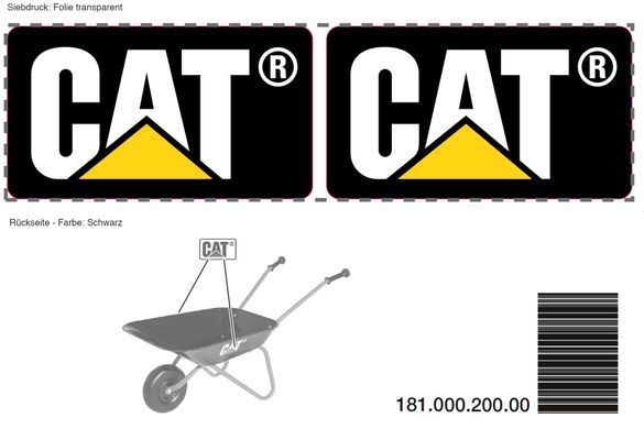 Металлическая детская тачка rolly Metallschubkarre CAT Rolly Toys 271818 черная