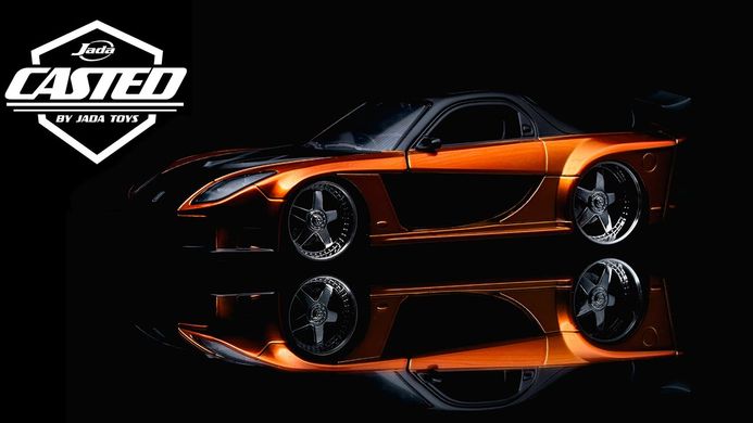 Колекційна металева машинка 1:24 Han's Mazda RX-7 Fast & Furious Tokyo Drift Jada Toys 253203058