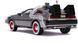 Металева машина 1989 DeLorean DMC-12 Машина часу 1:24 Назад у майбутнє 3 Jada Toys 253255027 зі світлом