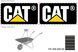 Металлическая детская тачка rolly Metallschubkarre CAT Rolly Toys 271818 черная