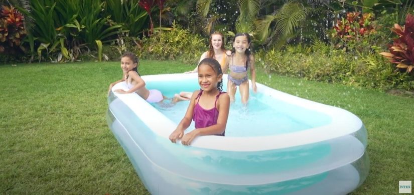 Надувний басейн Swim Center Family Pool Intex 56483, 262 x 175 x 56 см.