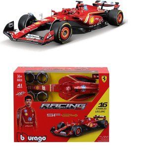Металевий авто-конструктор Ferrari F1 Sf-24 MODEL KIT #16 Charls Leclerc (1:24) Bburago 18-26858