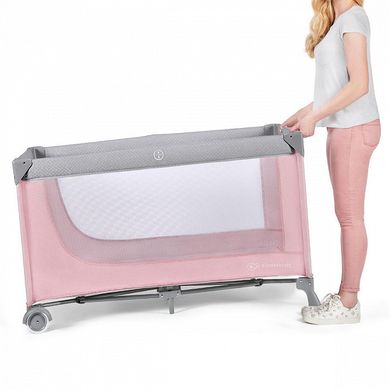 Ліжко-манеж Kinderkraft Leody Pink LEOD00PNK