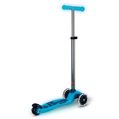 Детский трехколесный самокат Maxi Deluxe Glow LED Micro MMD366 от 5 до 12 лет