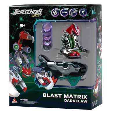 Скрічер-трансформер Дарккло S5 L2 Screechers Wild Blast Matrix Darkclaw EU686123 з LED підсвіткою