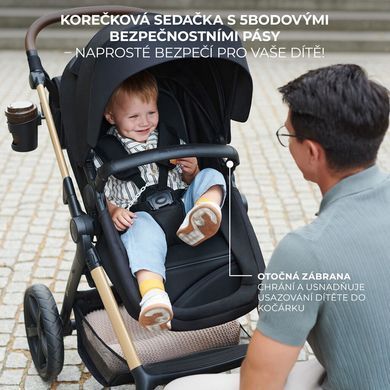 Универсальная коляска 3 в 1 Kinderkraft Moov 2 Air Sand Beige KSMOOV02BEG0000