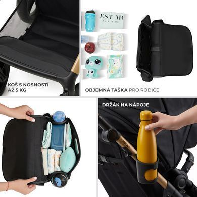 Универсальная коляска 3 в 1 Kinderkraft Moov 2 Air Sand Beige KSMOOV02BEG0000