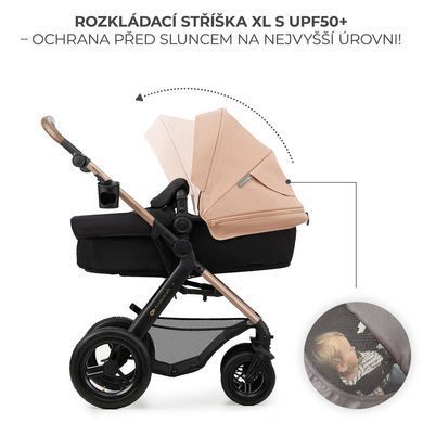 Универсальная коляска 3 в 1 Kinderkraft Moov 2 Air Sand Beige KSMOOV02BEG0000