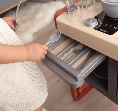 Интерактивная игровая кухня Шафран Smoby Saffron Kitchen 7600311802 со звуковым эффектом