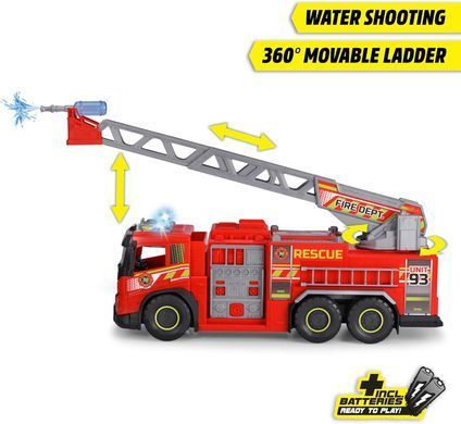 Гігантська пожежна машина (57 см) Volvo FMX Giant Fire Truck Dickie Toys 3719031 звук, світло, водомет