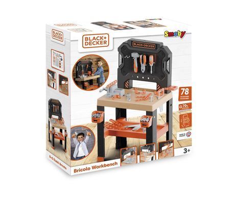 Игрушечная мастерская инструментов (78 аксесс.) Bricolo Center Black + Decker Smoby 7600360739
