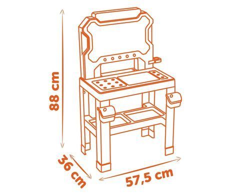 Игрушечная мастерская инструментов (78 аксесс.) Bricolo Center Black + Decker Smoby 7600360739