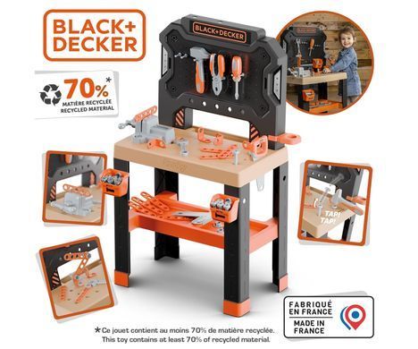 Игрушечная мастерская инструментов (78 аксесс.) Bricolo Center Black + Decker Smoby 7600360739
