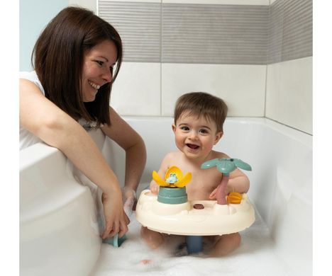 Стільчик для купання 2 в 1 з ігровою панеллю Baby Bath Time Little Smoby 7600140408 від 6 місяців