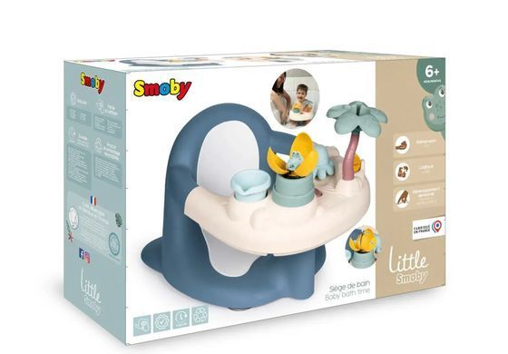 Стульчик для купания 2 в 1 с игровой панелью Baby Bath Time Little Smoby 7600140408 от 6 месяцев