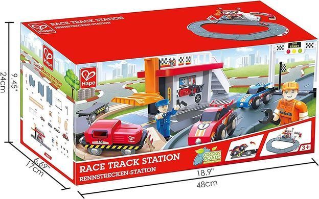 Гоночный трек со станцией Race Track Station Hape E3734