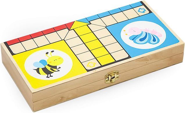 Дерев'яна настільна гра Лудо Viga Toys Ludo 50064