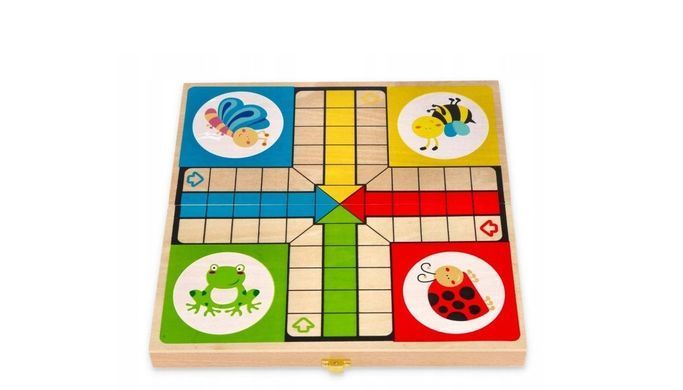 Дерев'яна настільна гра Лудо Viga Toys Ludo 50064