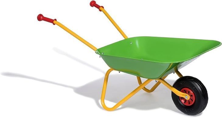 Детская металлическая тачка Rolly Toys metal Wheelbarrow green 271900 зеленая