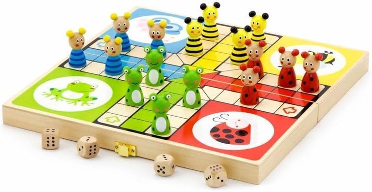 Дерев'яна настільна гра Лудо Viga Toys Ludo 50064