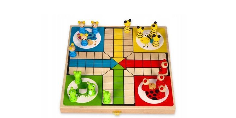 Дерев'яна настільна гра Лудо Viga Toys Ludo 50064