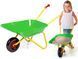 Детская металлическая тачка Rolly Toys metal Wheelbarrow green 271900 зеленая