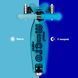 Детский трехколесный самокат Maxi Deluxe Glow LED Micro MMD366 от 5 до 12 лет