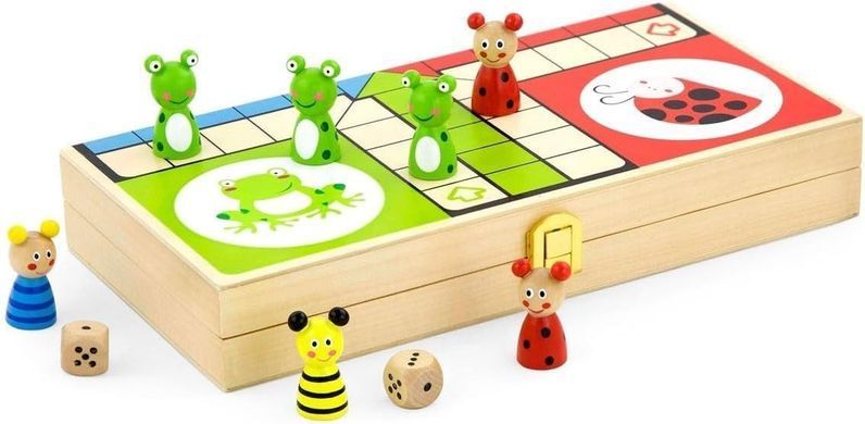 Дерев'яна настільна гра Лудо Viga Toys Ludo 50064