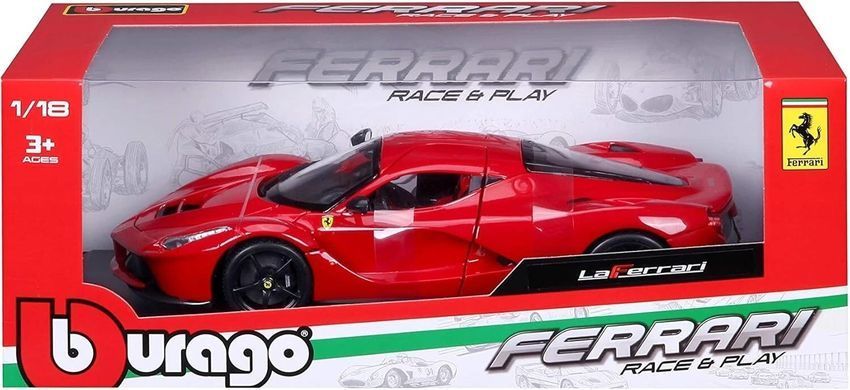 Металлическая автомодель LaFerrari Bburago 18-16001 в масштабе 1/18