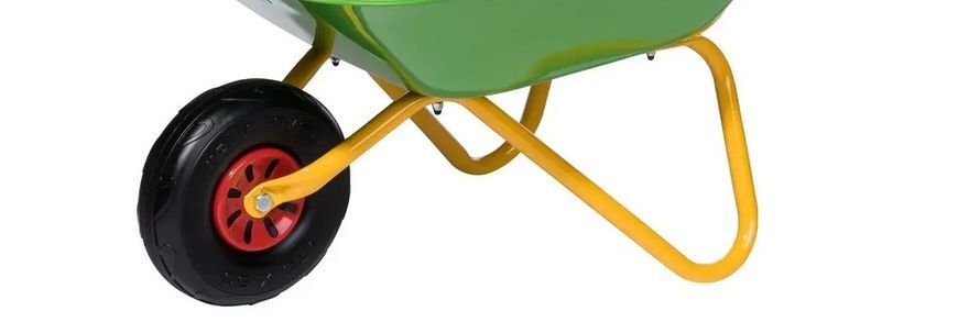 Детская металлическая тачка Rolly Toys metal Wheelbarrow green 271900 зеленая