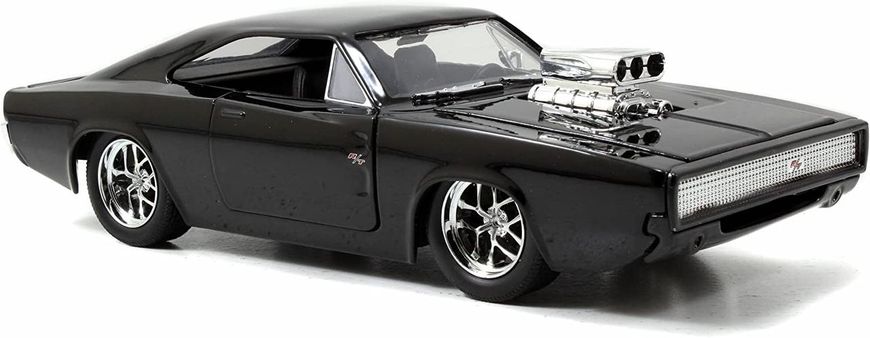 Металлическая машинка Dom's 1970 Dodge Charger R/T 1:24 с фигуркой Доминика Торетто Jada Toys 253205000